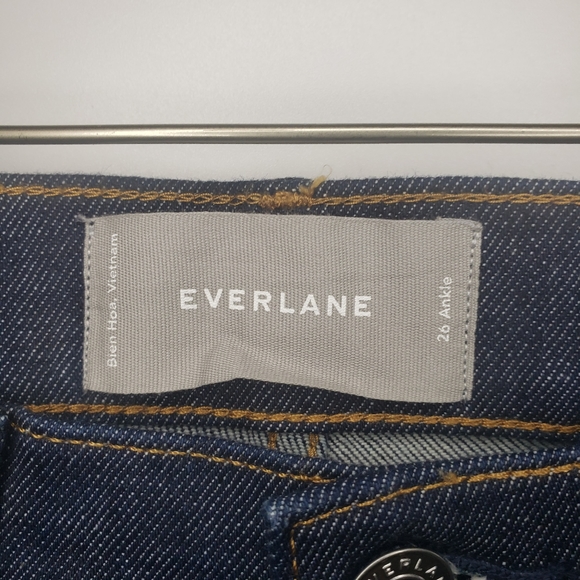 EVERLANE The Mid Rise Ankle Skinny Jean - Dark Indigo - Picture 7 of 10